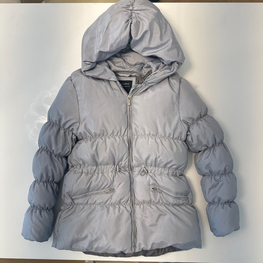 Zara Down Hooded Puffer